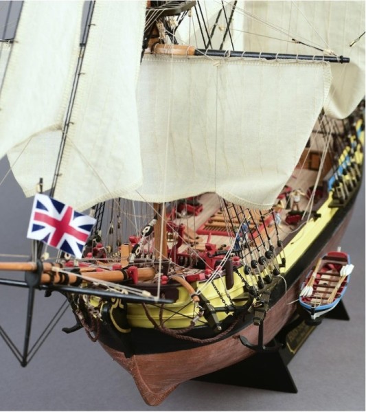 Nowy uzbrojony drewniany model statku BERGANTIN HMS Supply 1:50