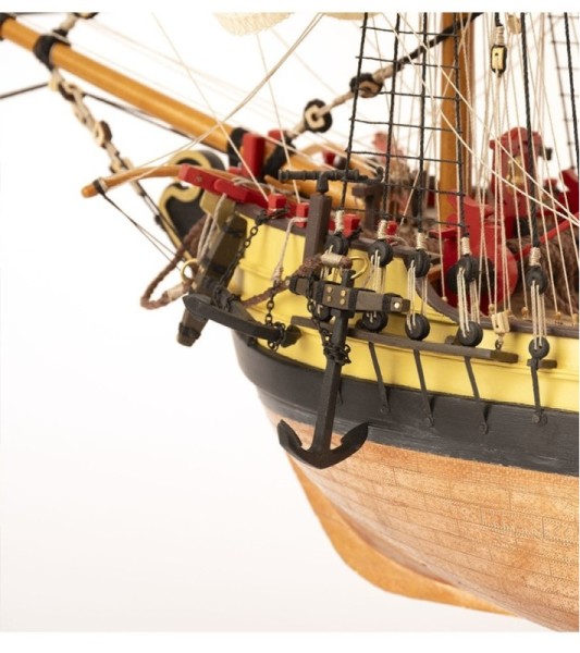 Новый вооруженный корабль BERGANTIN HMS Supply 1:50. деревянная модель
