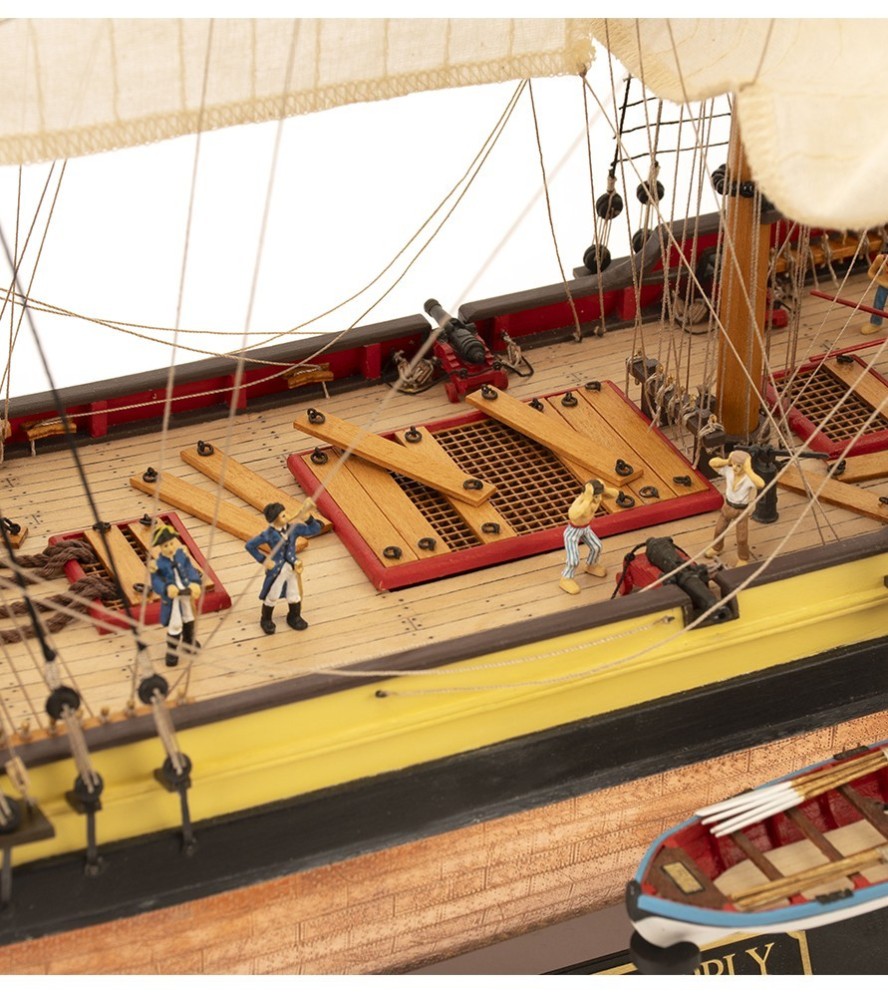 Novo BERGANTIN HMS Supply 1:50. Modelo de navio...