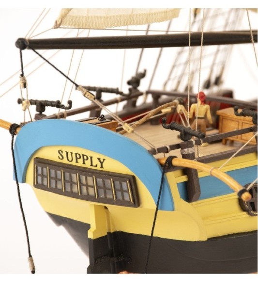 Новый вооруженный корабль BERGANTIN HMS Supply 1:50. деревянная модель