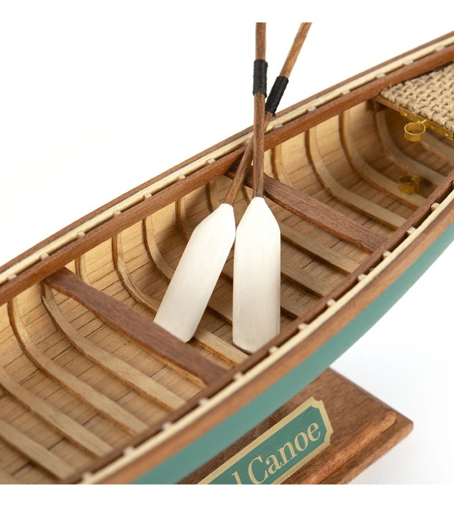 Drewniany model łodzi Indian Girl Canoe 1:16