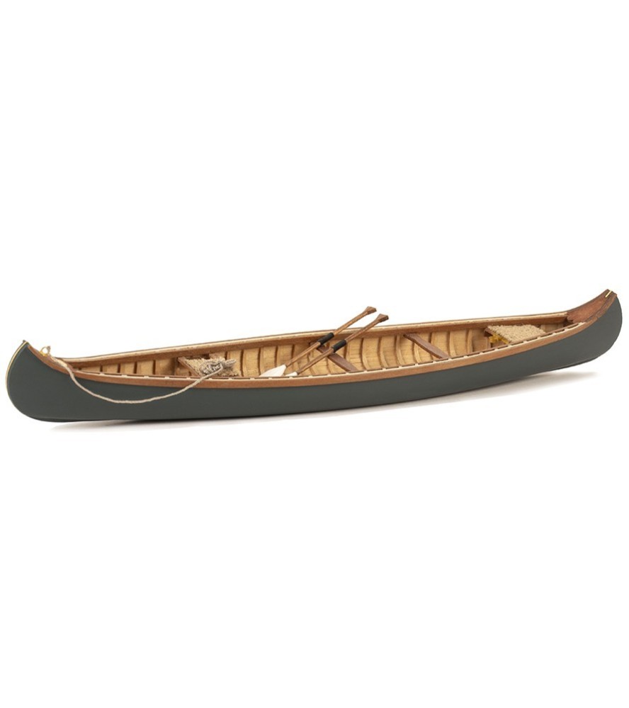 The Indian Girl Canoe. 1:16 Wooden Scale Model...