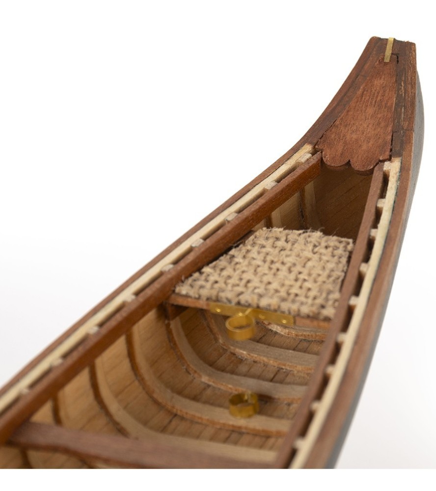 The Indian Girl Canoe. 1:16 Wooden Scale Model...