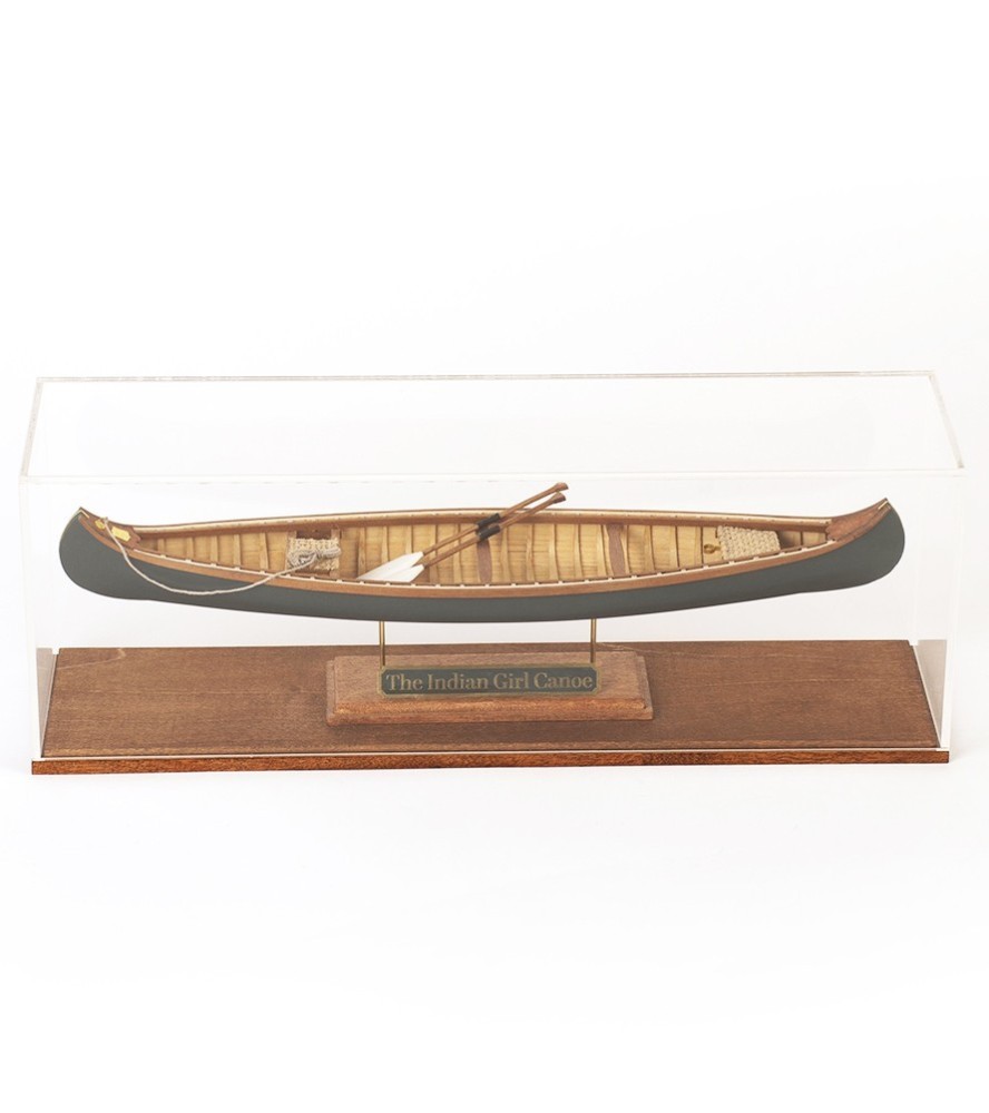Drewniany model łodzi Indian Girl Canoe 1:16