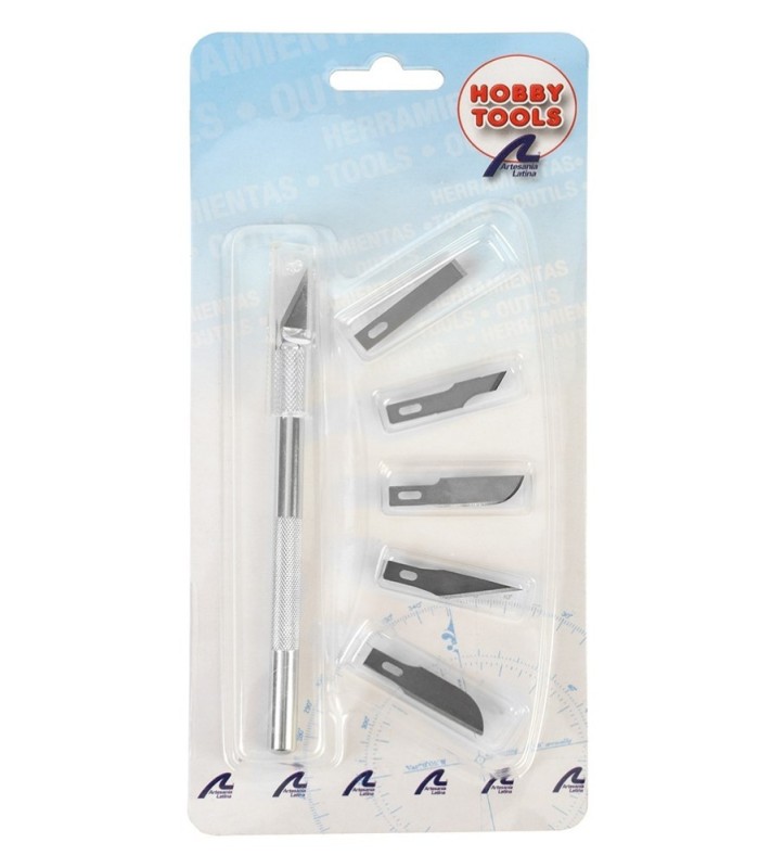 Nożyk skalpelowy nr 1 z 6 ostrzami