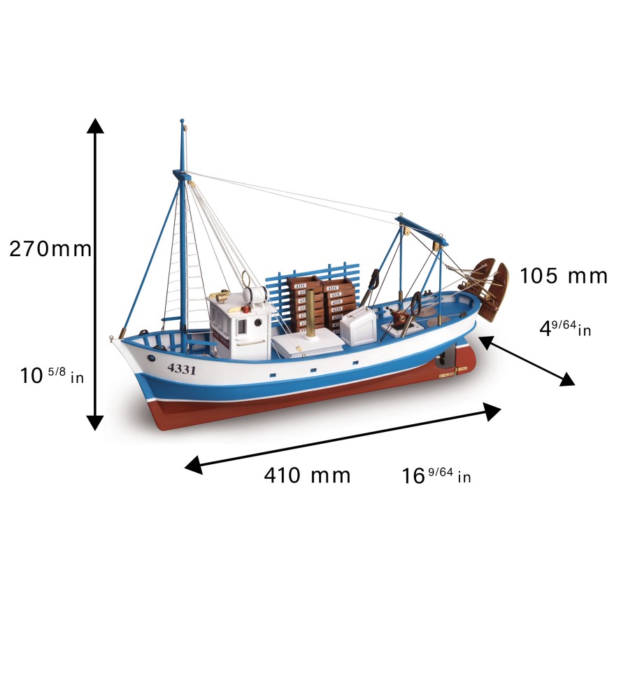 MARE NOSTRUM 1:35 Maqueta de Barco de Pesca...