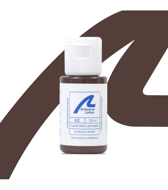 Barva na vodní bázi: Tmavě červená kůže (20 ml)