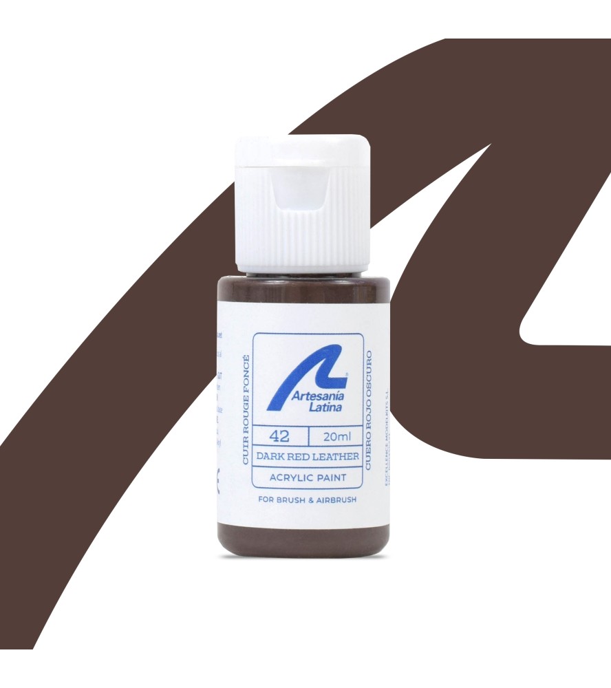 Barva na vodní bázi: Tmavě červená kůže (20 ml)