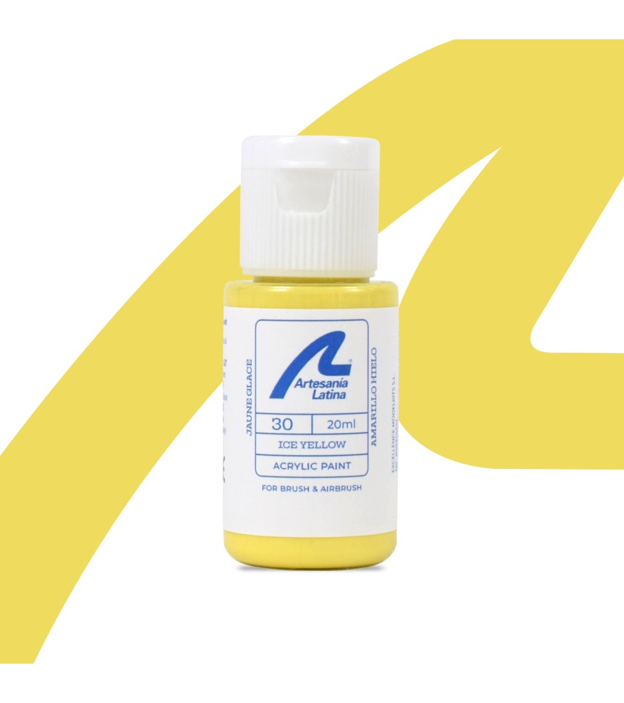 Peinture à l'Eau: Jaune Glace (20 ml)