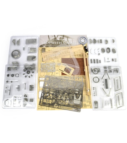 Sopwith Camel Gevechtsvliegtuig 1:16. Houten en metalen schaalmodel