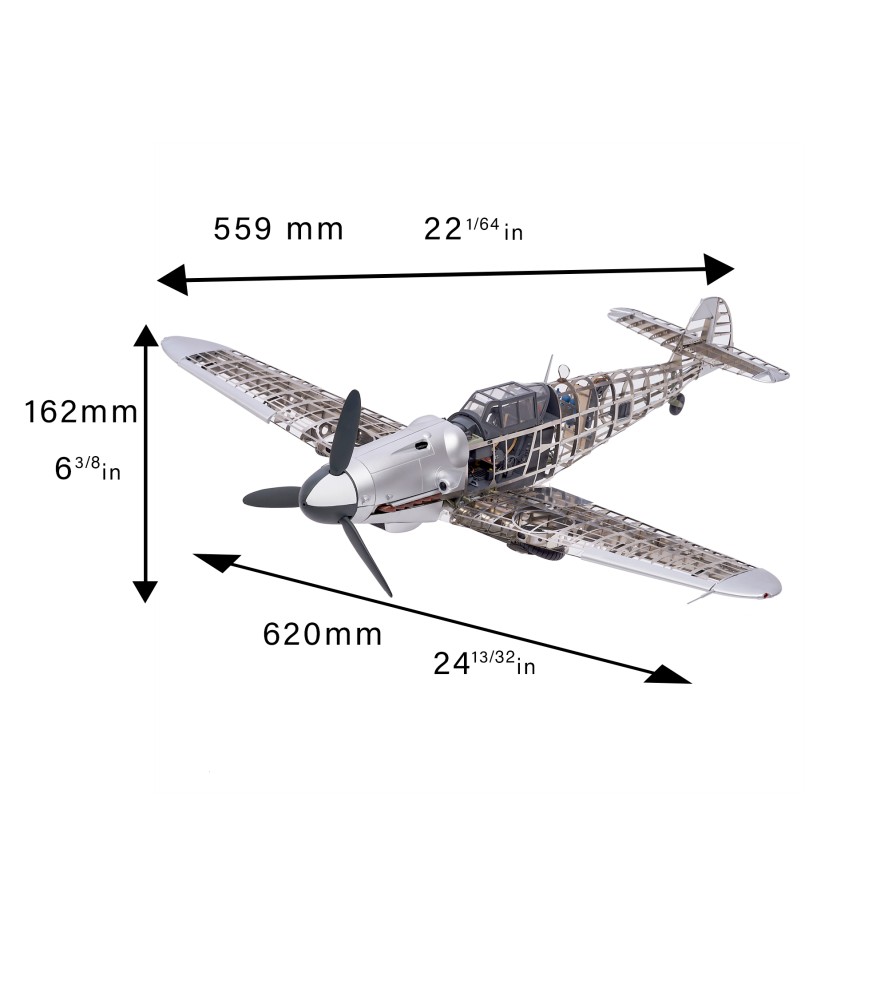 Messerschmitt BF109G Fighter: kovový model...