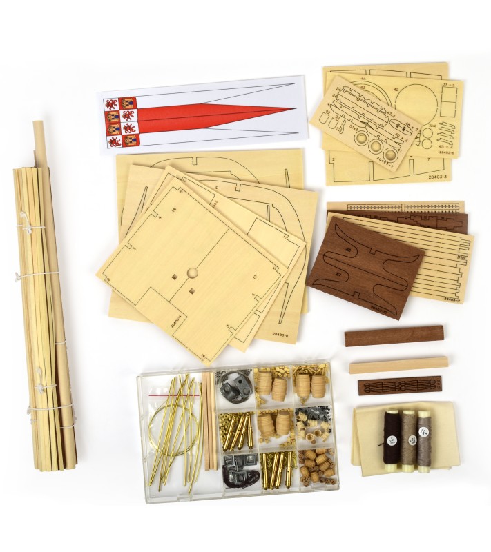 Section of Galleon San Francisco. 1:50 Wooden Model Ship Kit 2