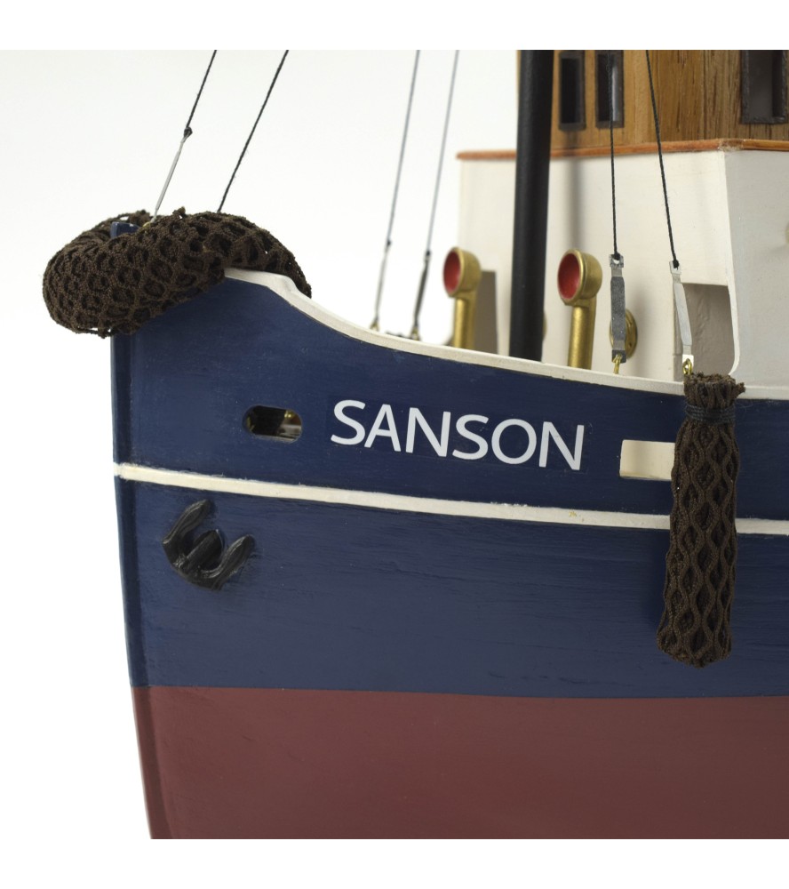 Vlečný člun Sanson. stavebnice dřevěného modelu...