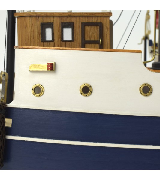 Sleepboot Sanson 1:50. Houten modelschip (Geschikt voor R/C)