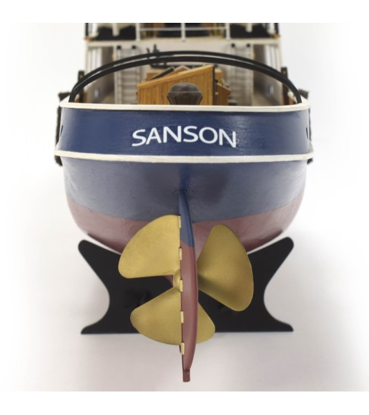 Vlečný člun Sanson. stavebnice dřevěného modelu lodi v měřítku 1:50 (kompatibilní s R/C)