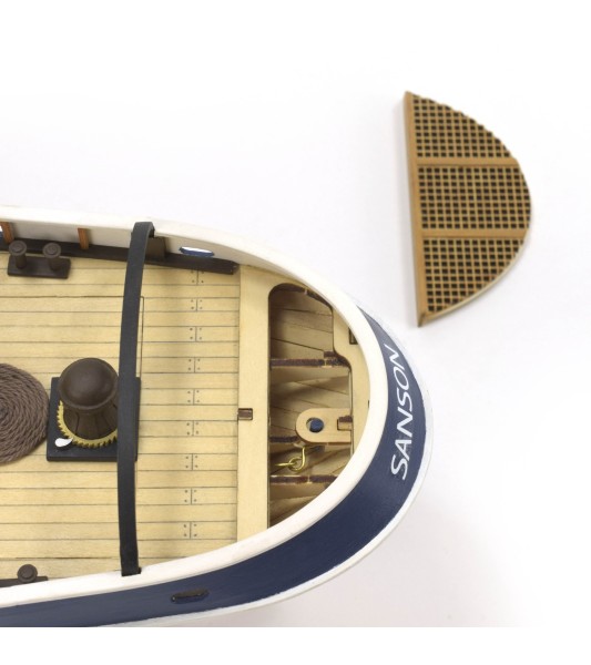 Holownik Sanson. drewniany model statku w skali 1:50 (kompatybilny z modelami R/C)