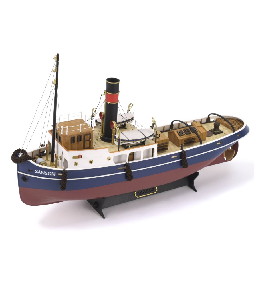 Remorqueur Sanson 1:50. Maquette Bateau en Bois...