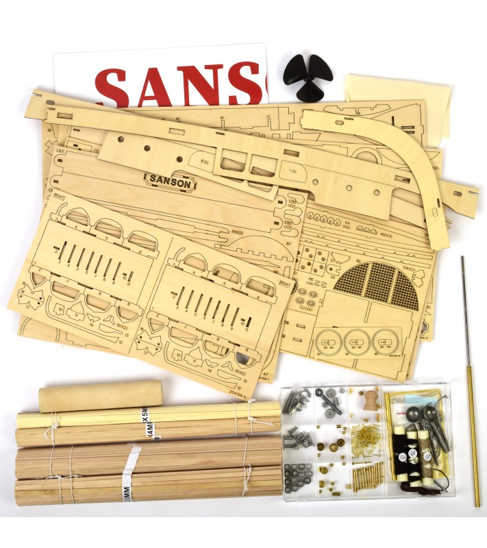 Remolcador Sanson 1:50. Maqueta de Barco en Madera (Apta... 2