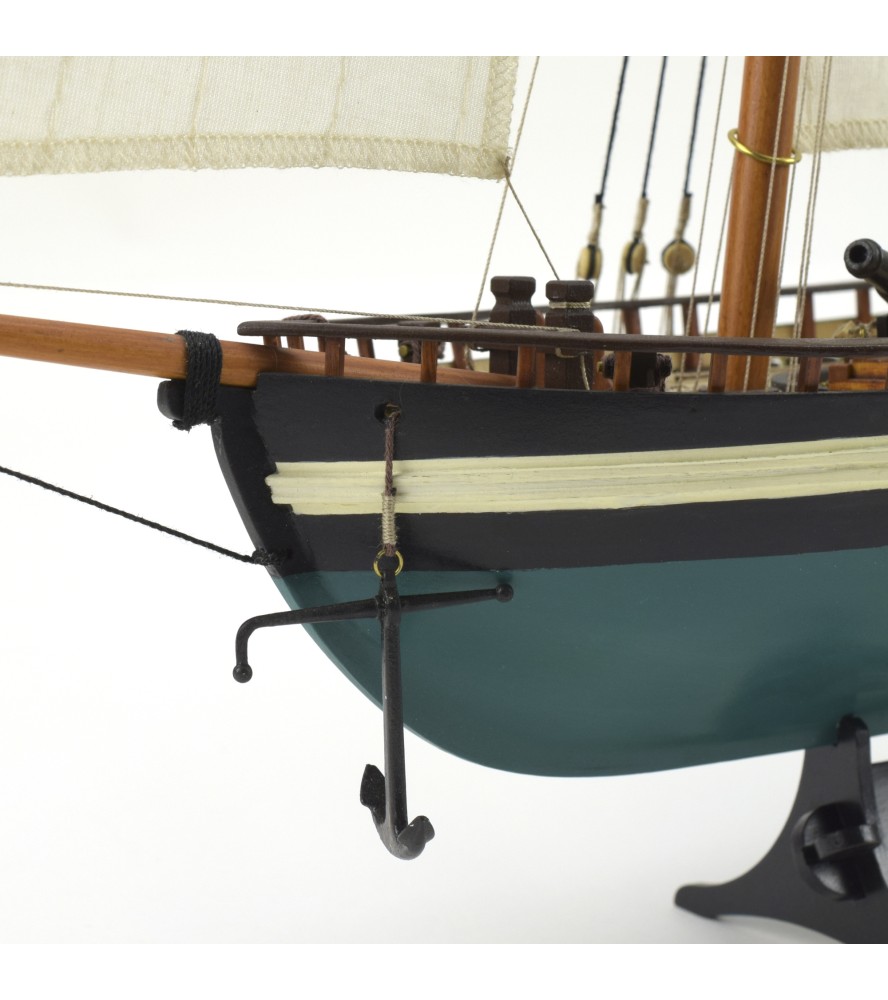 Amerykański szkuner Virginia. drewniany model...