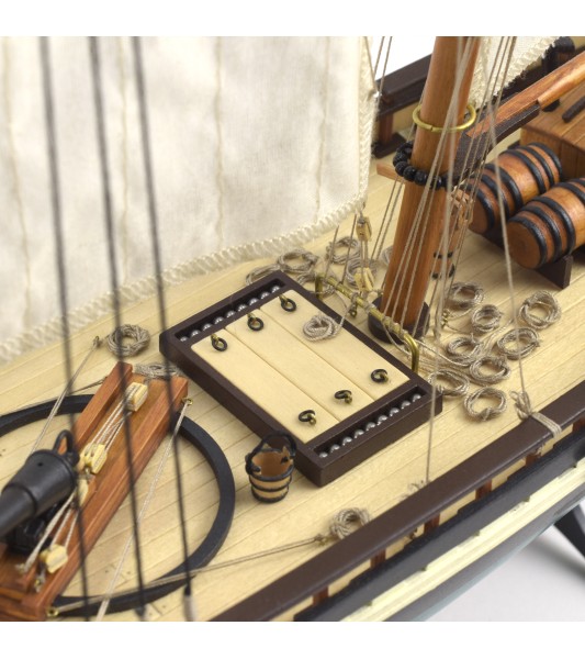 Escuna Virginia Escuna americana 1:41 Modelo de navio em madeira