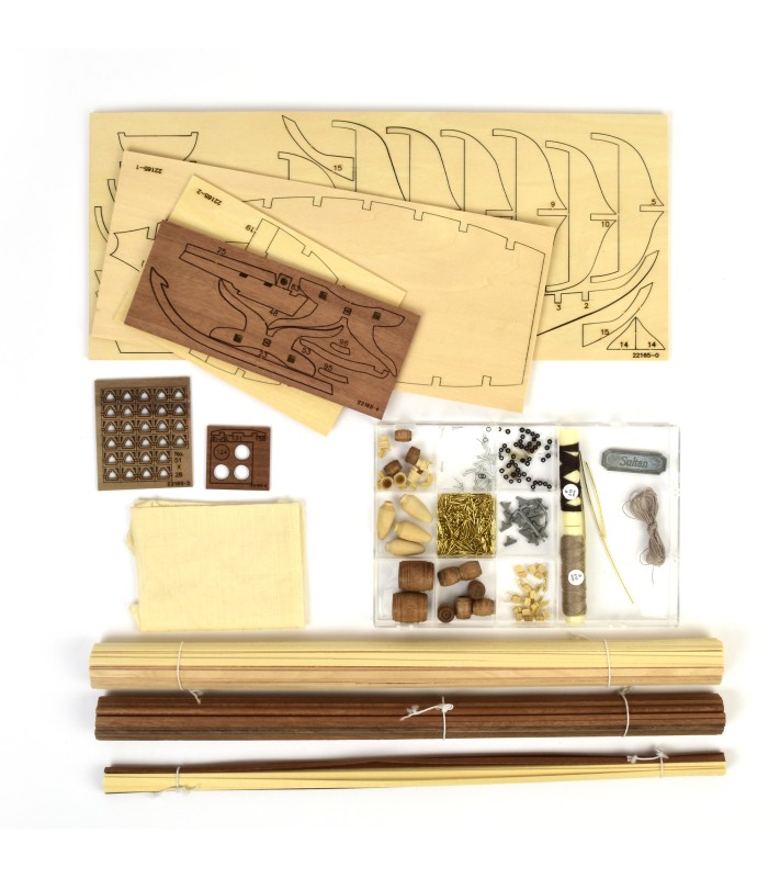 Dhow Árabe Sultán 1:60. Maqueta de Barco en Madera 1 2