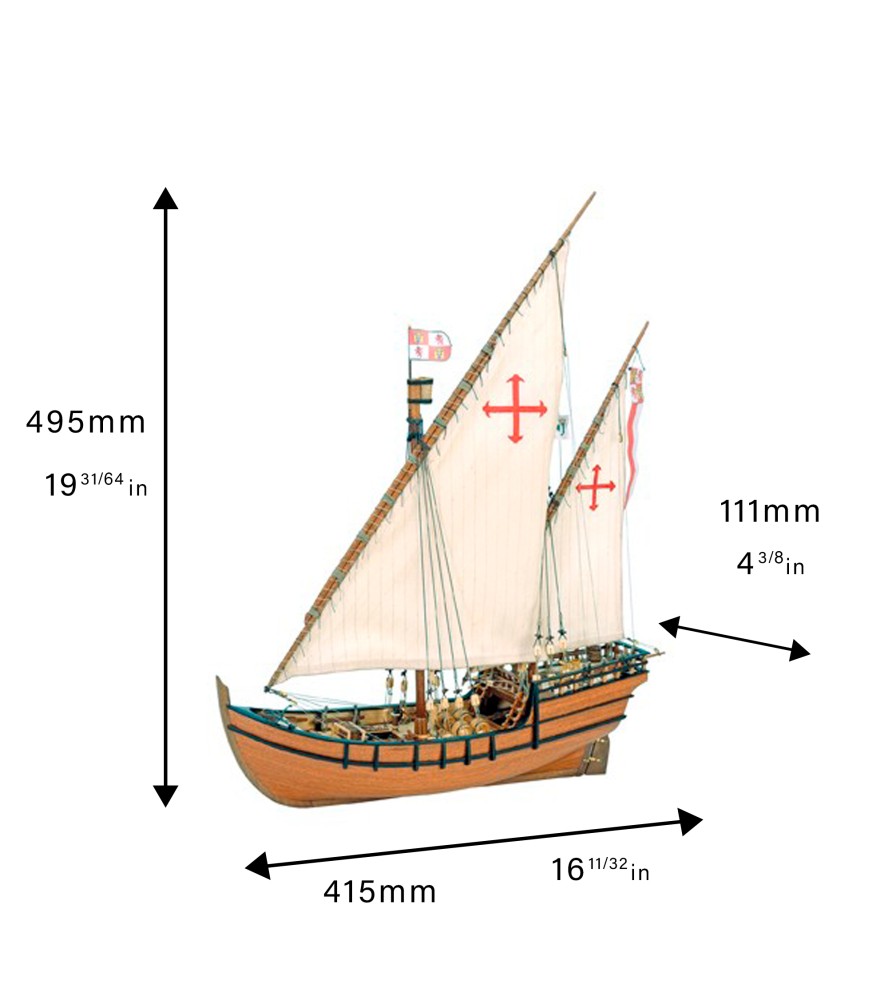 Caravel La Niña. drewniany model statku w skali...
