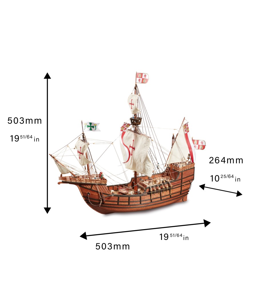 Caravelle Santa María 1:65. Maquette Bateau en...