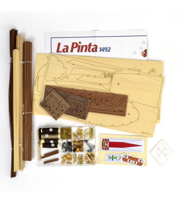 Caravel La Pinta. 1:65 Wooden Model Ship Kit 1 2