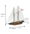 Goleta de Pesca Bluenose II 1:75. Maqueta de Barco en Madera