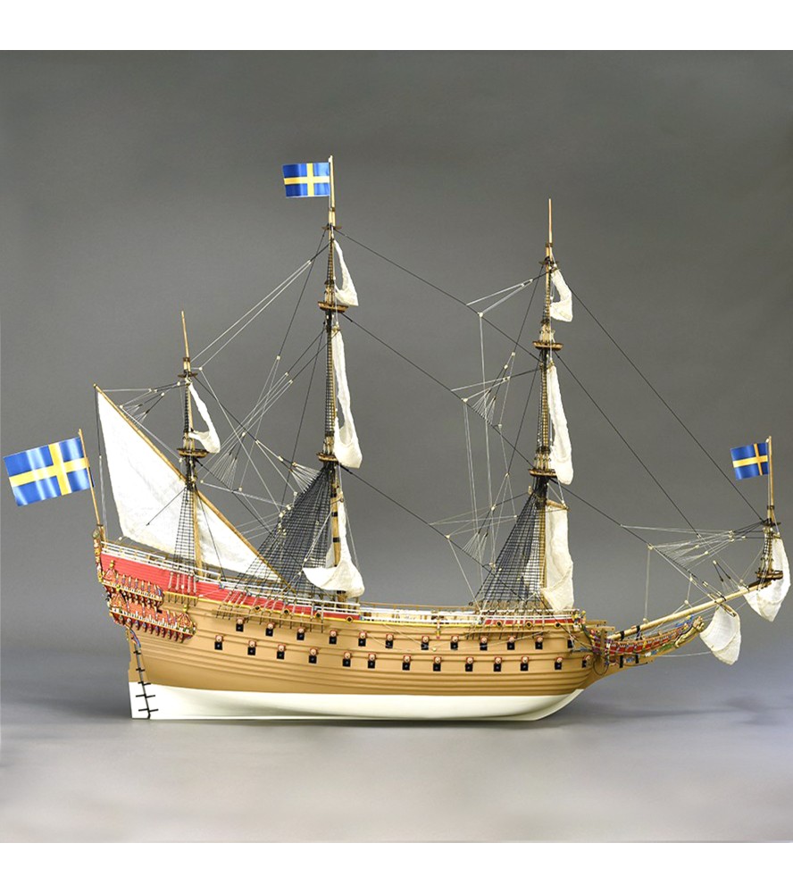 Navio de guerra Vasa 1:65. Modelo de navio em...
