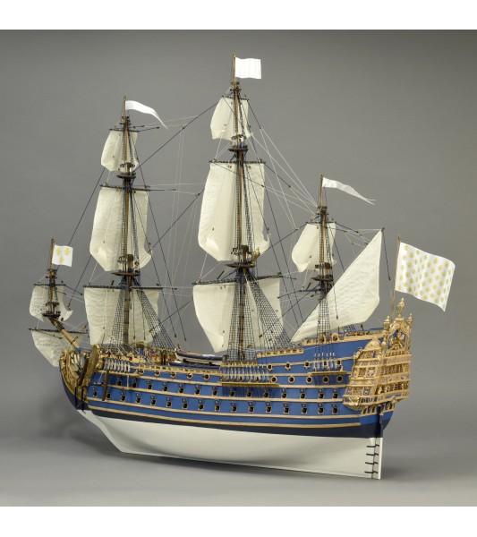 Navire de Guerre Soleil Royal 1:72. Maquette Bateau en Bois