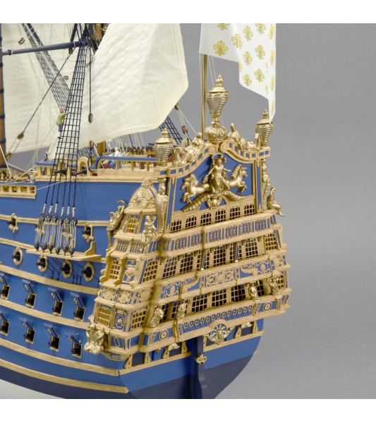 Navire de Guerre Soleil Royal 1:72. Maquette Bateau en Bois