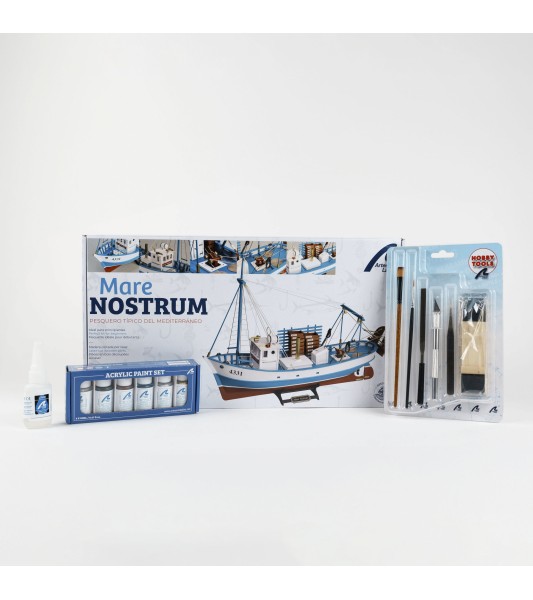 Mare Nostrum. Zestaw upominkowy z modelem w skali, farbami i narzędziami