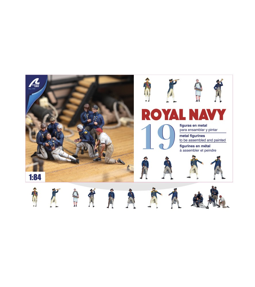 Nuevo Set de 19 Figuras en Metal para Barcos...