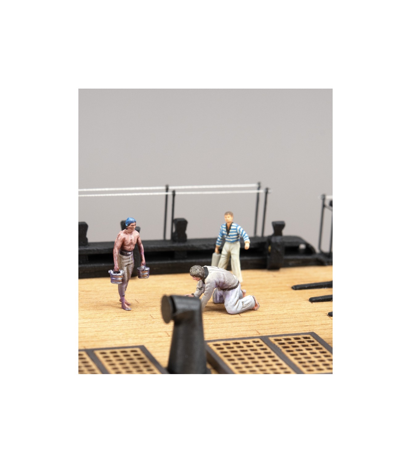 New Set of 19 Metal Figurines for Ships: Sailors (1700-1815)