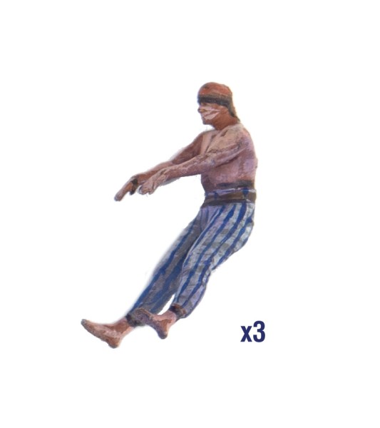 Nowy zestaw 19 metalowych figurek statków: Żeglarze (1700-1815)