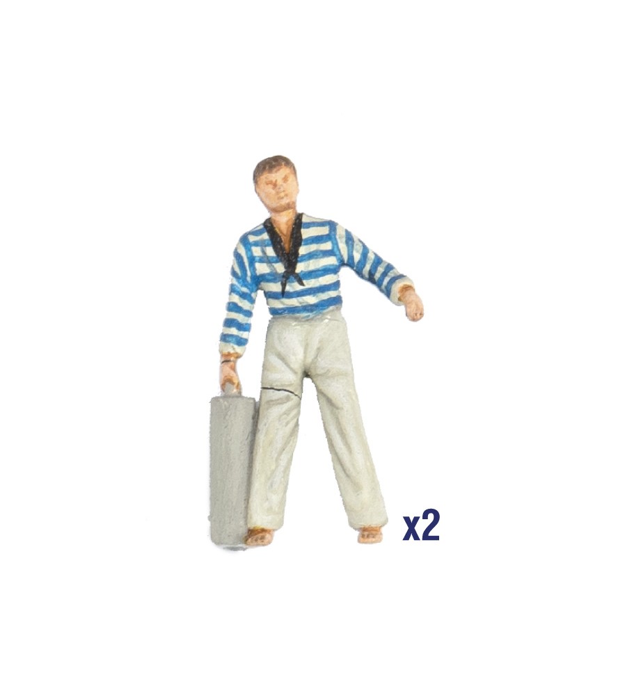 Nuevo Set de 19 Figuras en Metal para Barcos:...