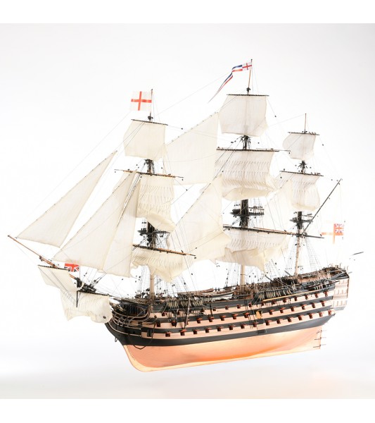 HMS VICTORY Okręt liniowy Trafalgar 1805 - 1:84 - Model statku w skali drewnianej