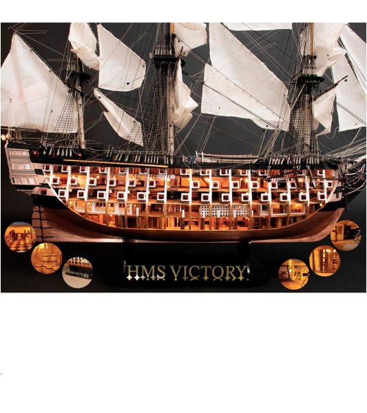 Anatomía HMS Victory. Pack Regalo con Maqueta, Figurines, Pinturas, LED y Herramientas