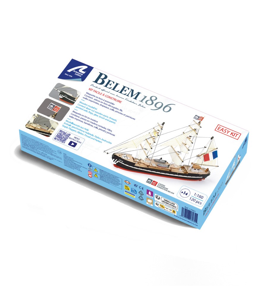 Training Ship Belem Easy Kit. Wooden Model Ship...