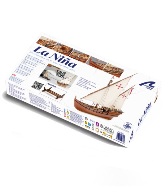 Caravel La Niña. 1:65 Modelskibssæt i træ