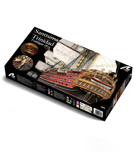 Ship of the Line Santísima Trinidad 1:84. Wooden Model Ship Kit