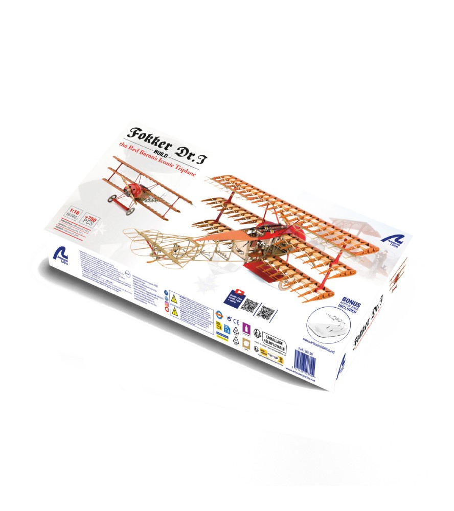 Aereo da caccia Fokker Dr.I 1:16. Modello in...