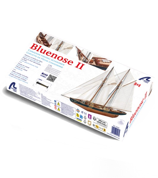 Rybaření a regaty Škuner Bluenose II. stavebnice dřevěného modelu lodi v měřítku 1:75