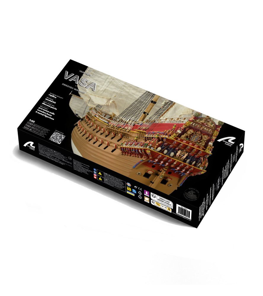 Oorlogsschip Vasa 1:65. Houten modelschip