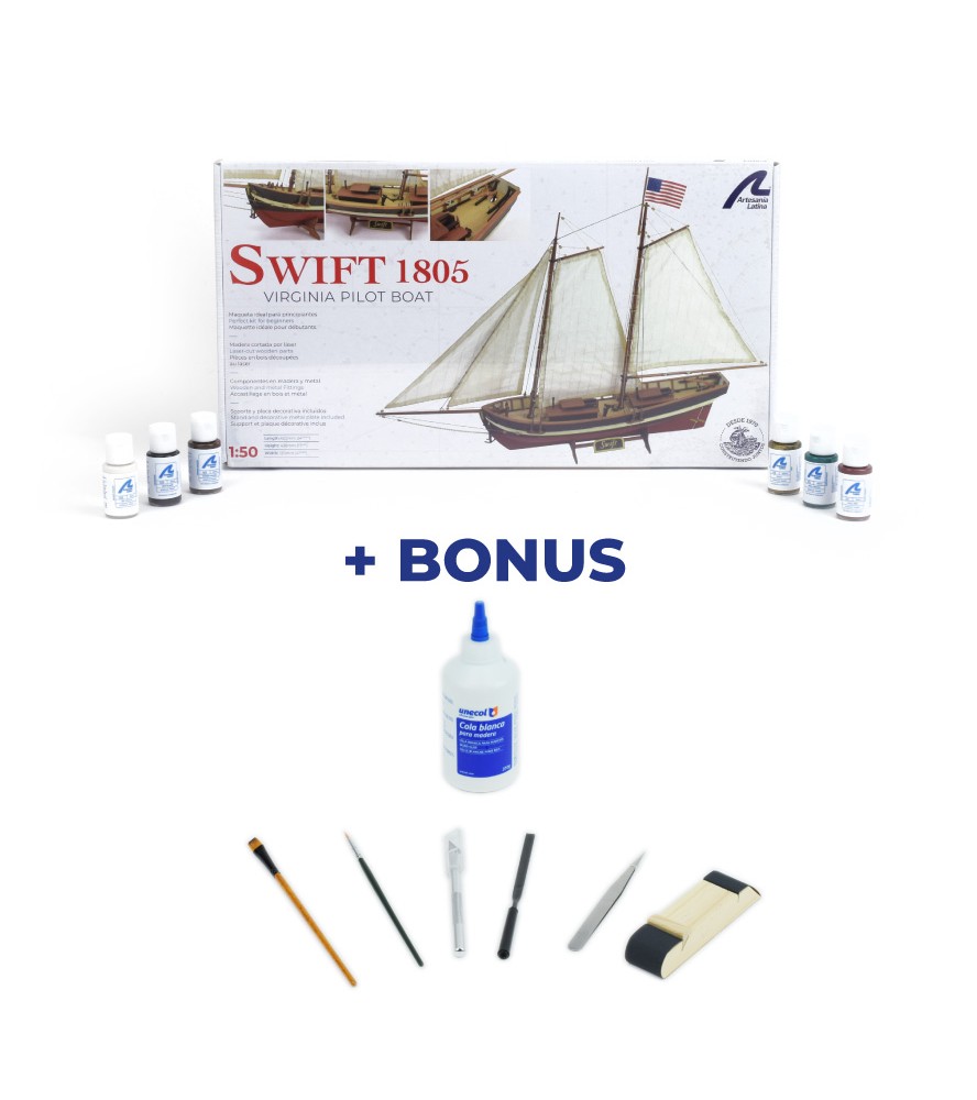 Barco-Piloto Swift. Pacote Regalo com Modelo,...