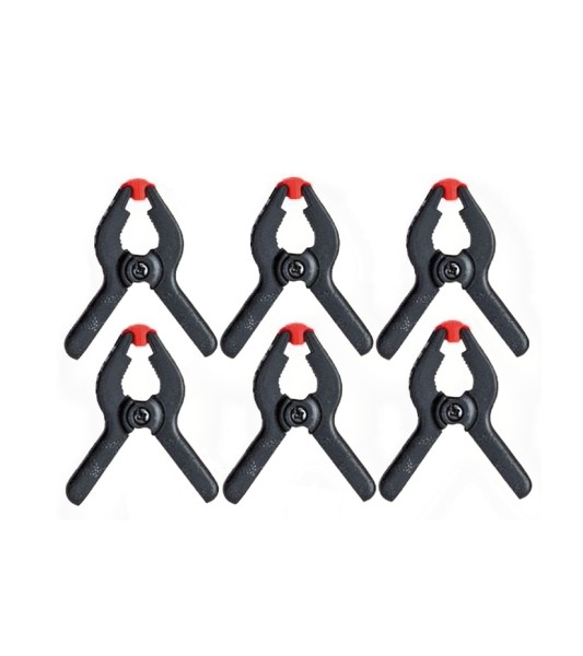 Sada 6 mini upevňovacích kleští 1,18'' (30 mm)