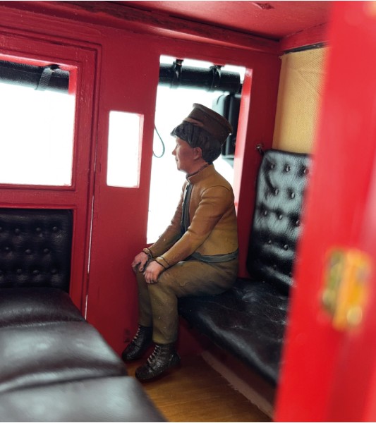 Set van 4 figuren in hars voor Stagecoach - Schaal 1/12