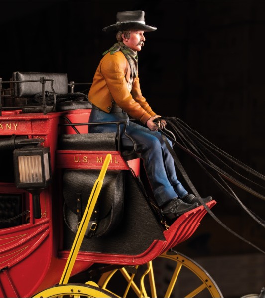 Set of 4 resin figures for STAGECOACH Stagecoach - Scale 1/12