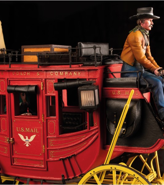 STAGECOACH - Legenda Divokého západu - model v měřítku 1/12